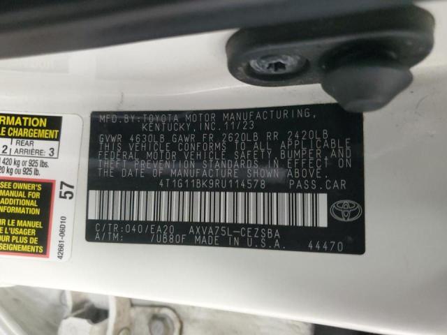 2024 TOYOTA CAMRY SE N 4T1G11BK9RU114578