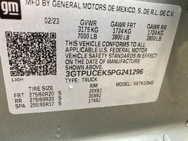 2023 GMC SIERRA K15 3GTPUCEK5PG241296