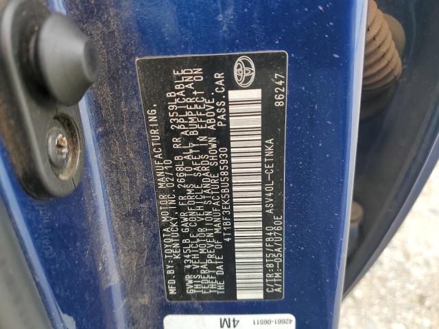 2011 TOYOTA CAMRY BASE - 4T1BF3EK5BU585930