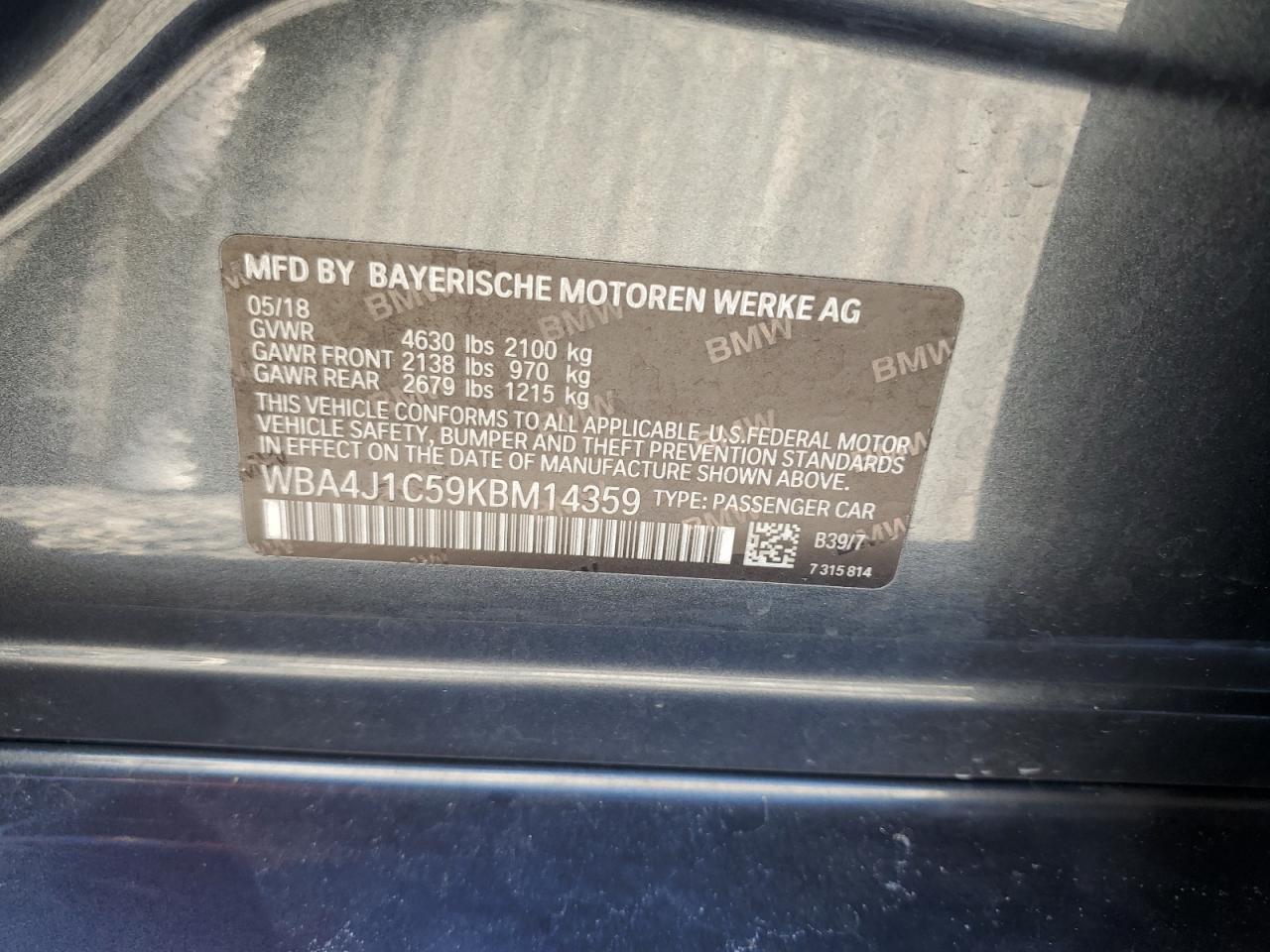 BMW 4 SERIES GRAN COUPE GRAN COUPE