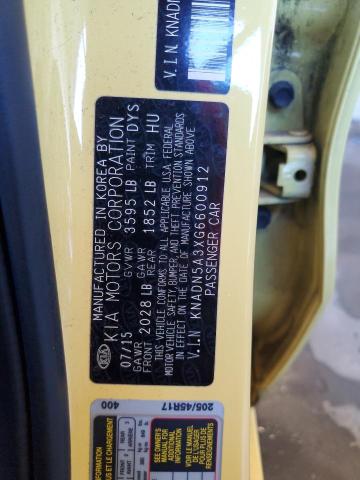 2016 KIA RIO EX KNADN5A3XG6600912