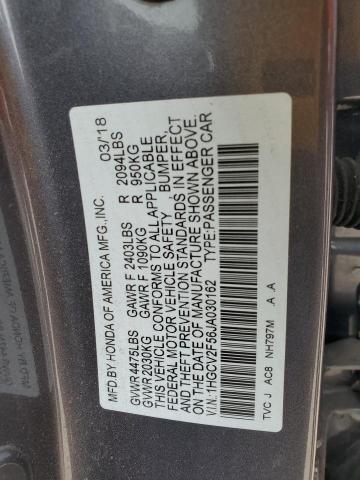 2018 HONDA ACCORD EXL #3303974712