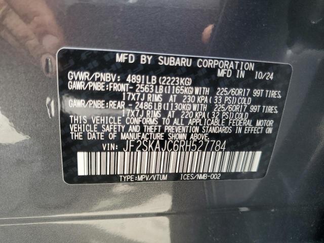 2024 SUBARU FORESTER W JF2SKAJC6RH527784