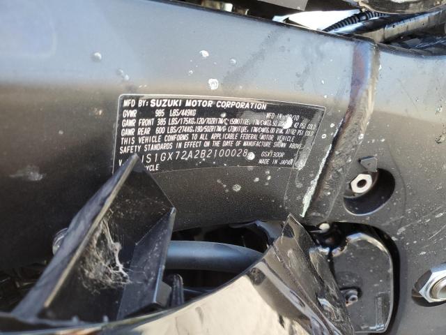 2011 SUZUKI GSX1300 R JS1GX72A2B2100028