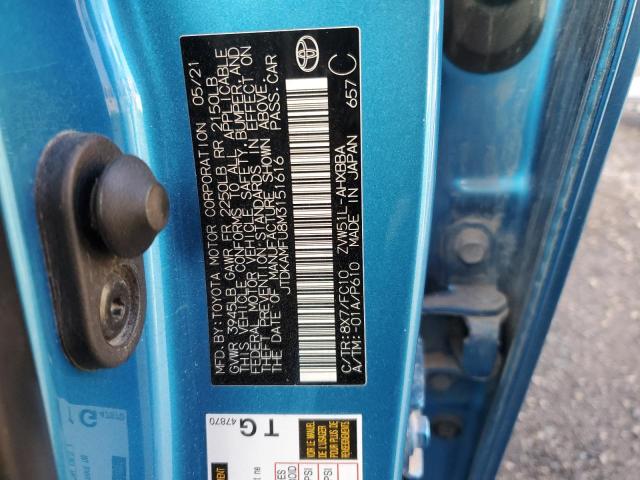 2021 TOYOTA PRIUS SPEC JTDKAMFU8M3151616