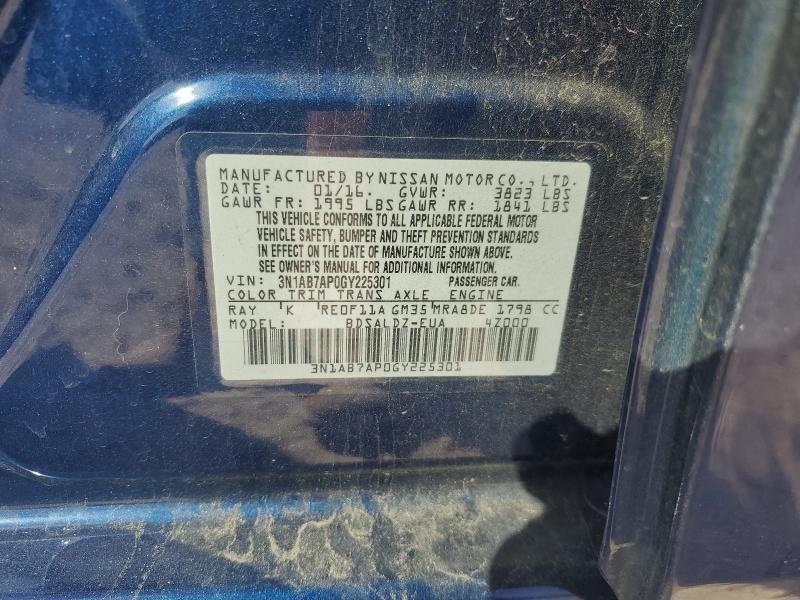 2016 NISSAN SENTRA S - 3N1AB7AP0GY225301