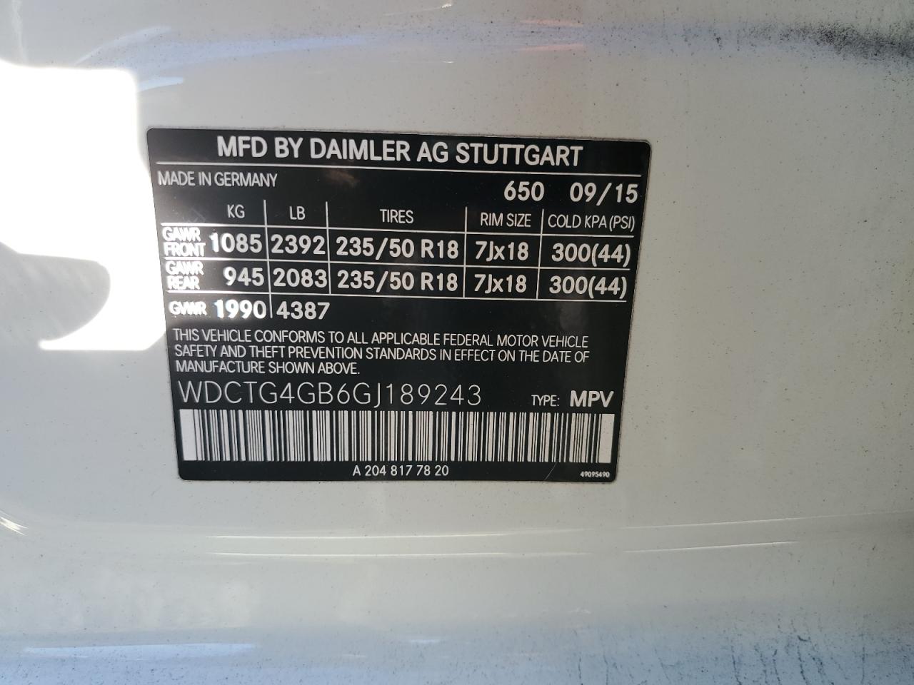 MERCEDES-BENZ GLA-CLASS 250 4MATIC