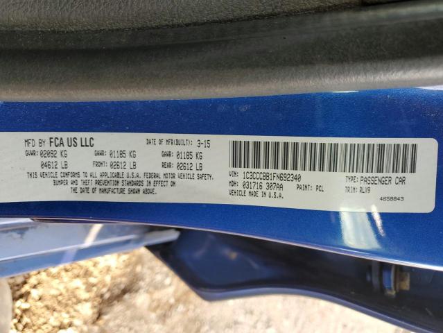 2015 CHRYSLER 200 S - 1C3CCCBB1FN692340