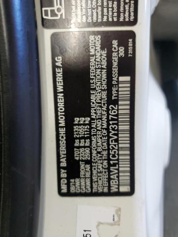 2015 BMW X1 XDRIVE28I WBAVL1C52FVY31762