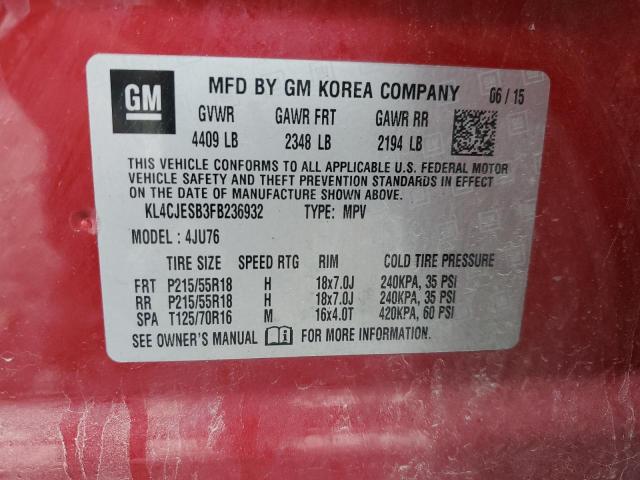 2015 BUICK ENCORE #3261417476