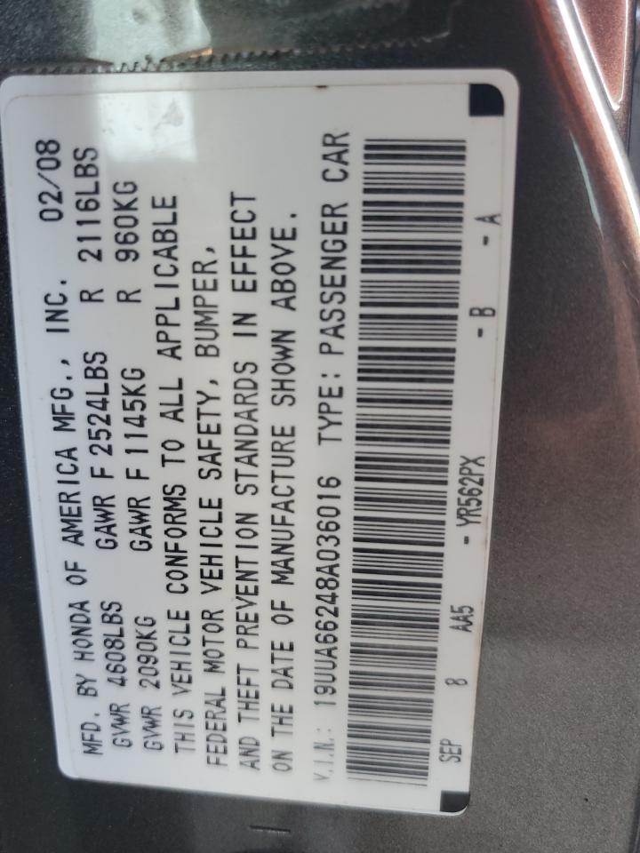 Lot #3282450285 2008 ACURA TL