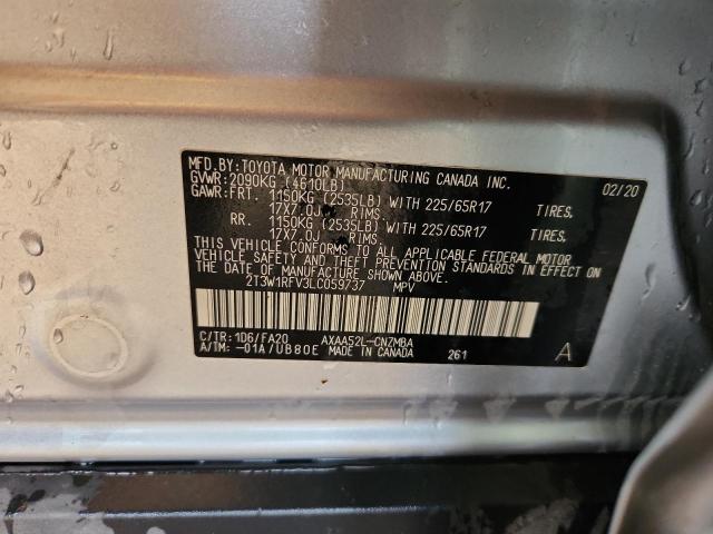 2020 TOYOTA RAV4 XLE #3274685821