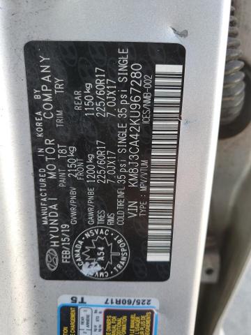 2019 HYUNDAI TUCSON LIM KM8J3CA42KU967280