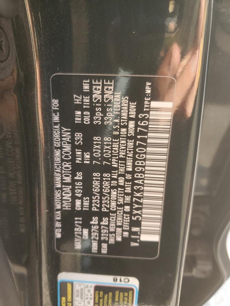 2011 HYUNDAI SANTA FE L - 5XYZK3AB9BG071763