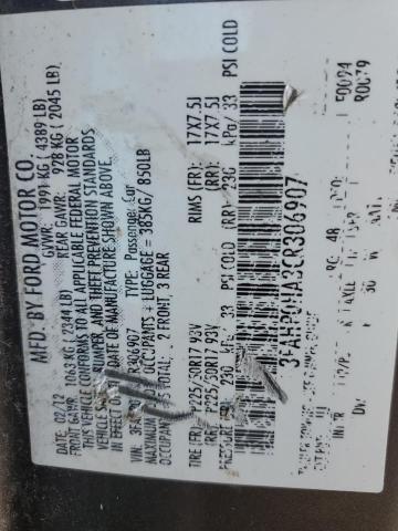 2012 FORD FUSION SE - 3FAHP0HA3CR306907