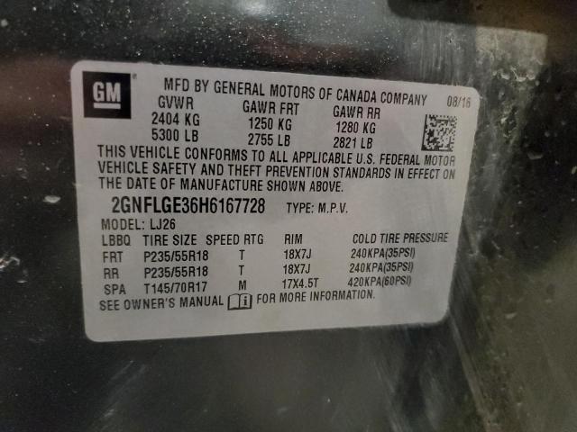 2017 CHEVROLET EQUINOX PR #3273902787