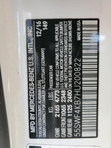 2017 MERCEDES-BENZ C 300 4MAT - 55SWF4KB7HU200822