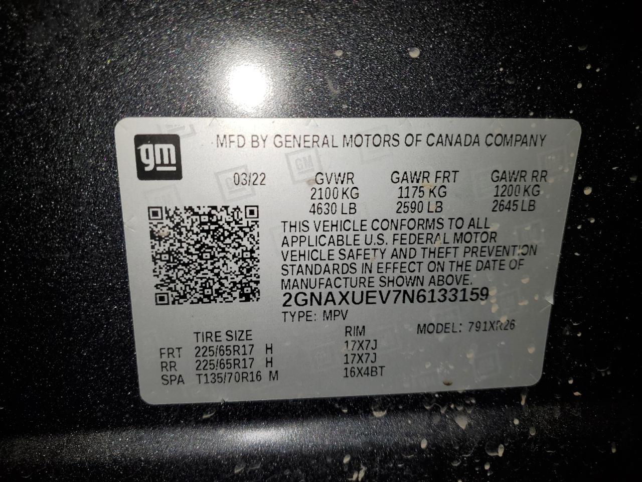 CHEVROLET EQUINOX LT