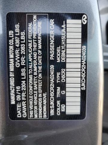 2017 INFINITI QX30 BASE - SJKCH5CR2HA024039