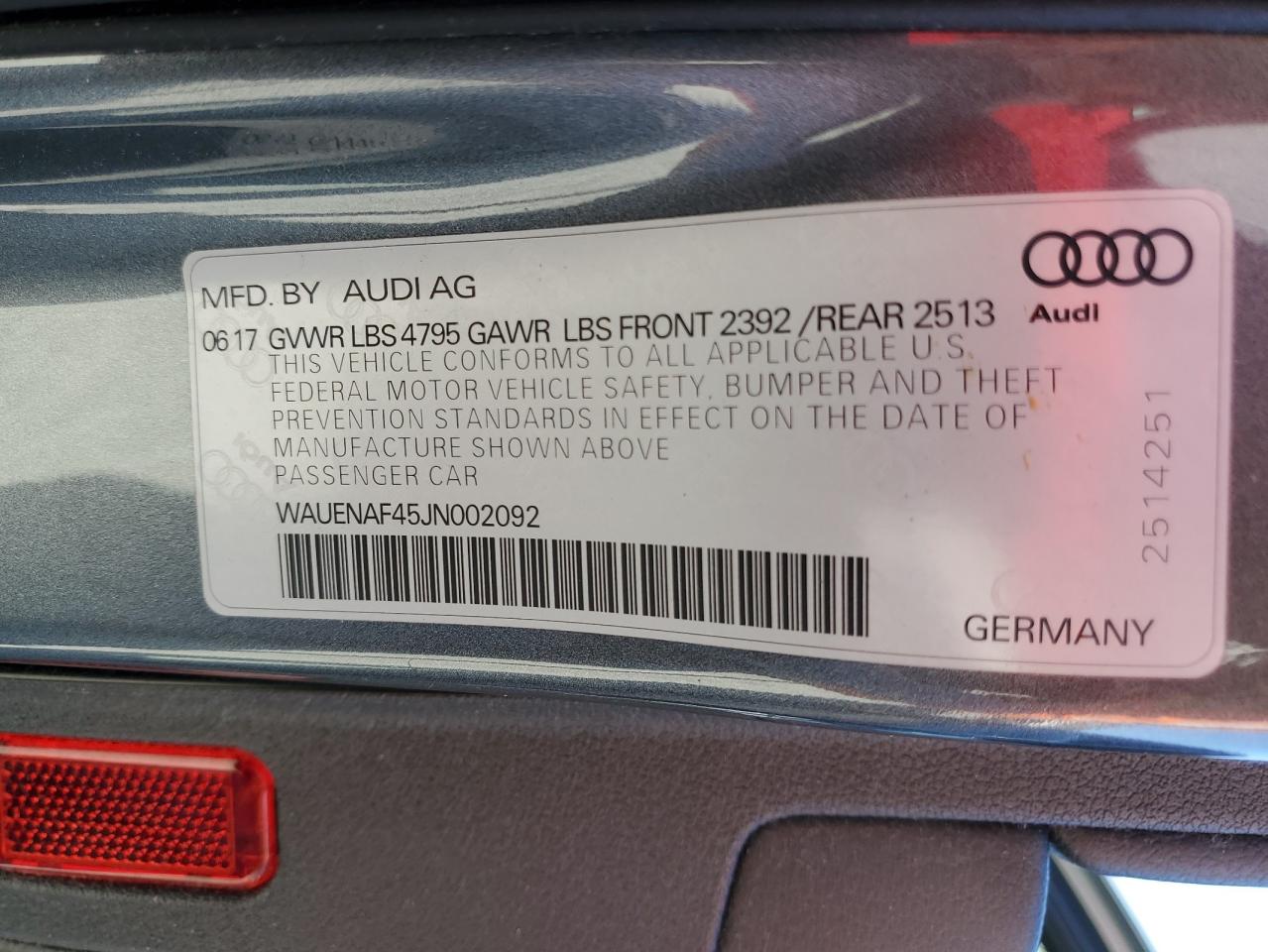 AUDI A4 PREMIUM PLUS