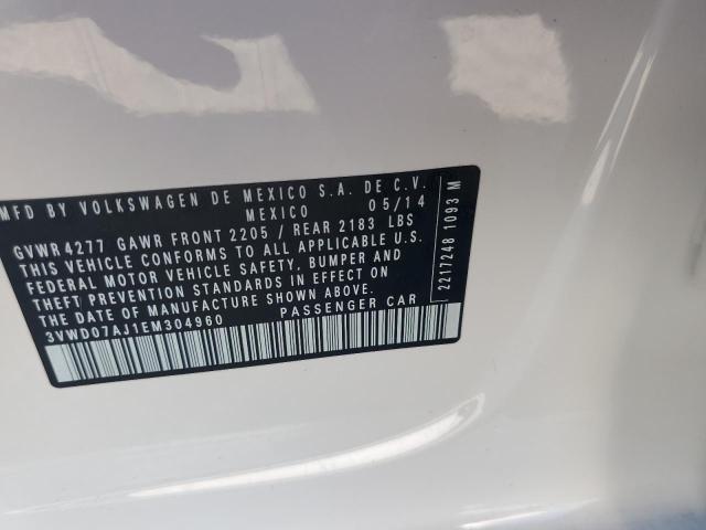 2014 VOLKSWAGEN JETTA SE - 3VWD07AJ1EM304960