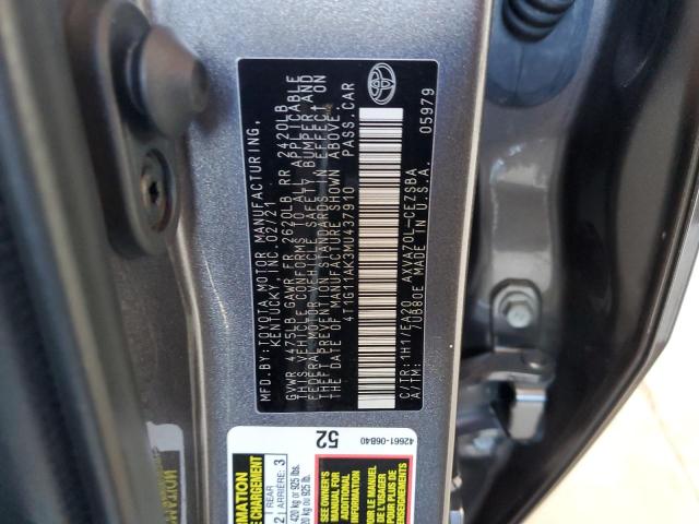 2021 TOYOTA CAMRY SE #3293373432