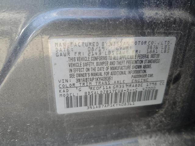 2019 NISSAN SENTRA S - 3N1AB7AP1KY408361