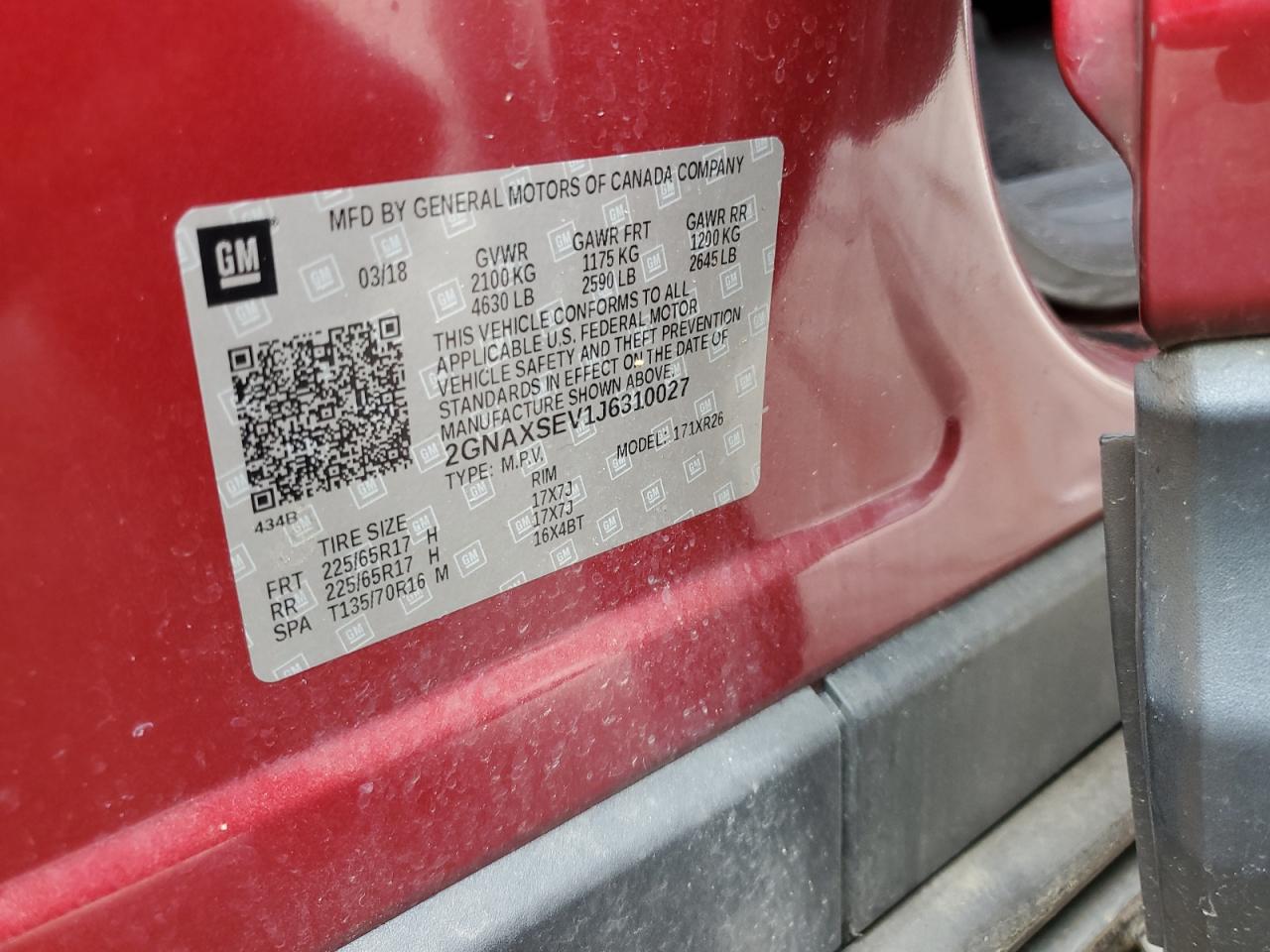 CHEVROLET EQUINOX LT