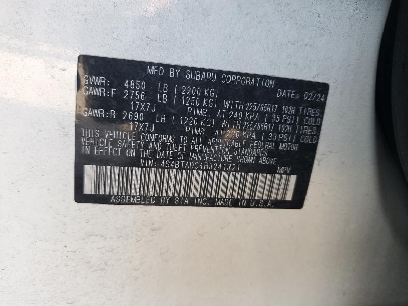 2024 SUBARU OUTBACK PR #3294539626
