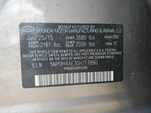 2016 HYUNDAI ELANTRA SE - 5NPDH4AE3GH717890