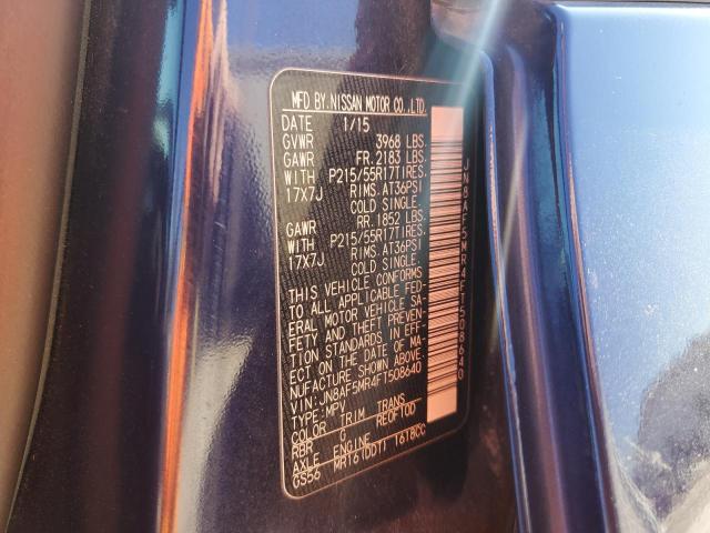 2015 NISSAN JUKE S - JN8AF5MR4FT508640