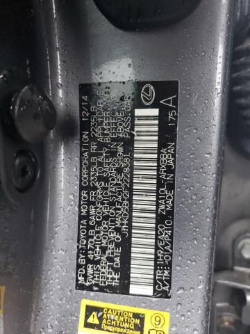 2015 LEXUS CT 200 JTHKD5BH2F2228381