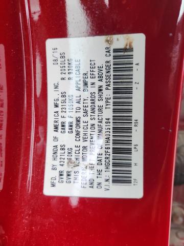 2017 HONDA ACCORD SPO - 1HGCR2F61HA035194