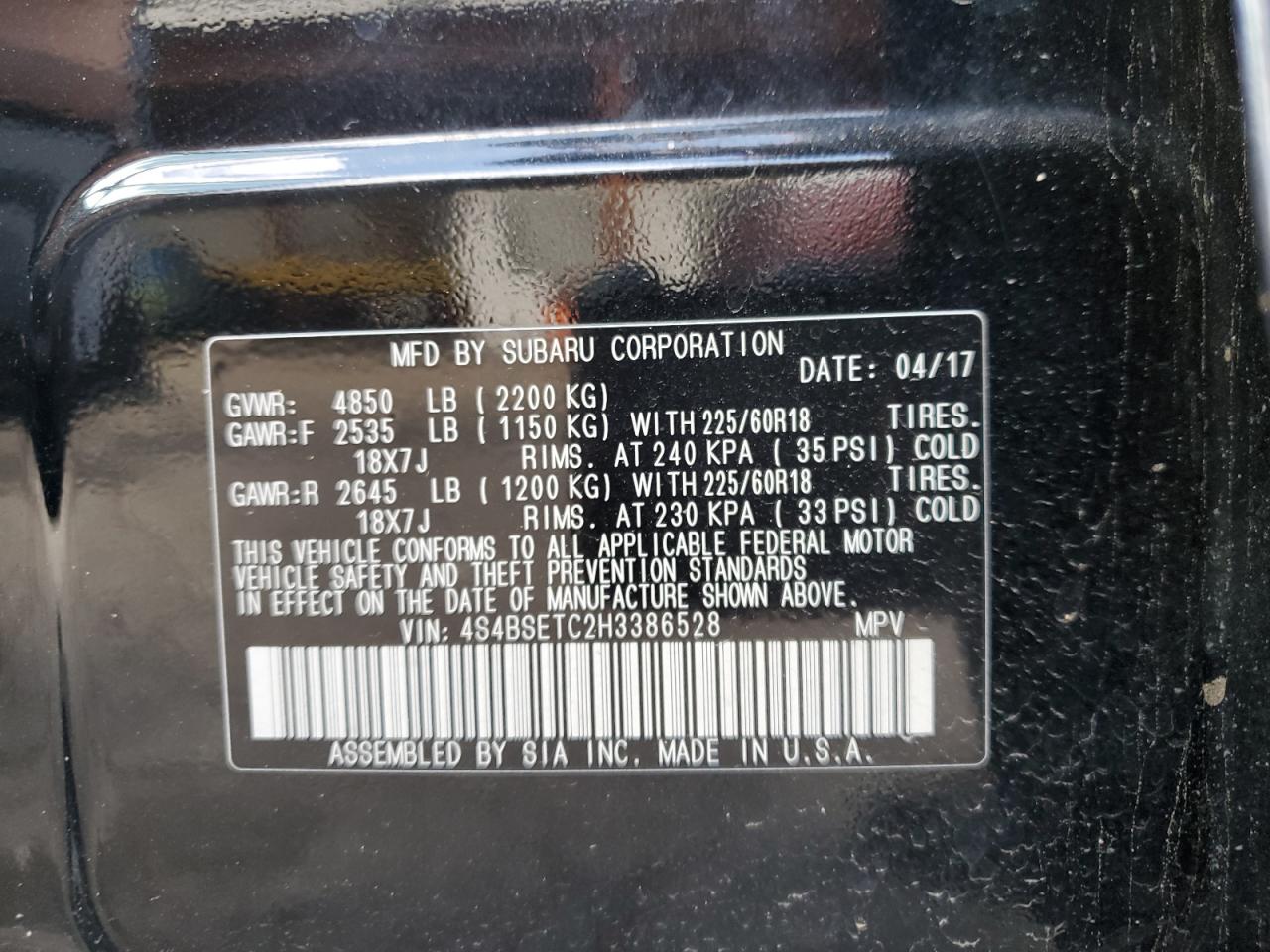 SUBARU OUTBACK TOURING