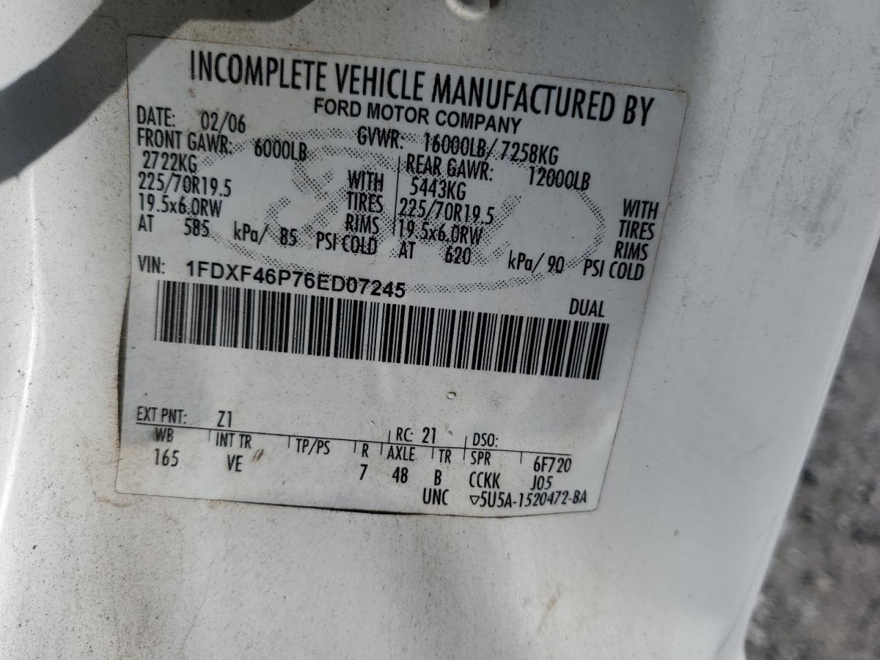 Lot #3291414142 2006 FORD F450 SUPER