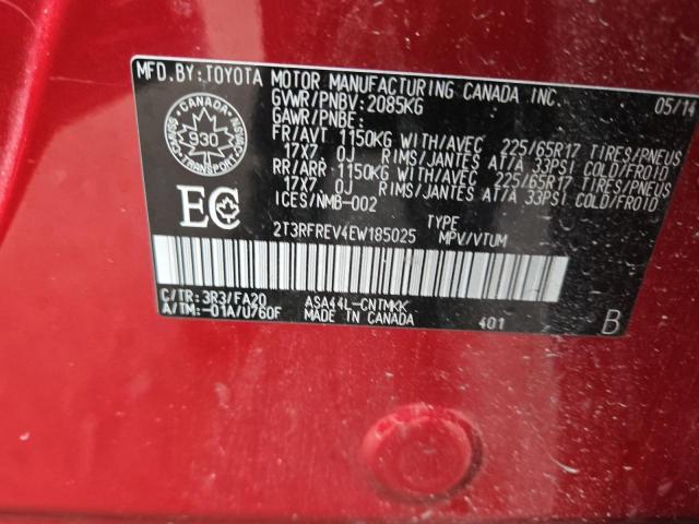 2014 TOYOTA RAV4 XLE - 2T3RFREV4EW185025