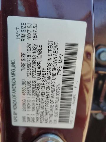 2018 ACURA RDX ADVANC - 5J8TB3H76JL007675