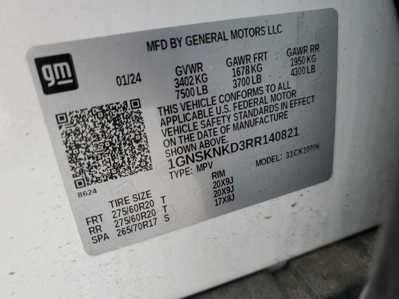 2024 CHEVROLET TAHOE K150 #3279869311