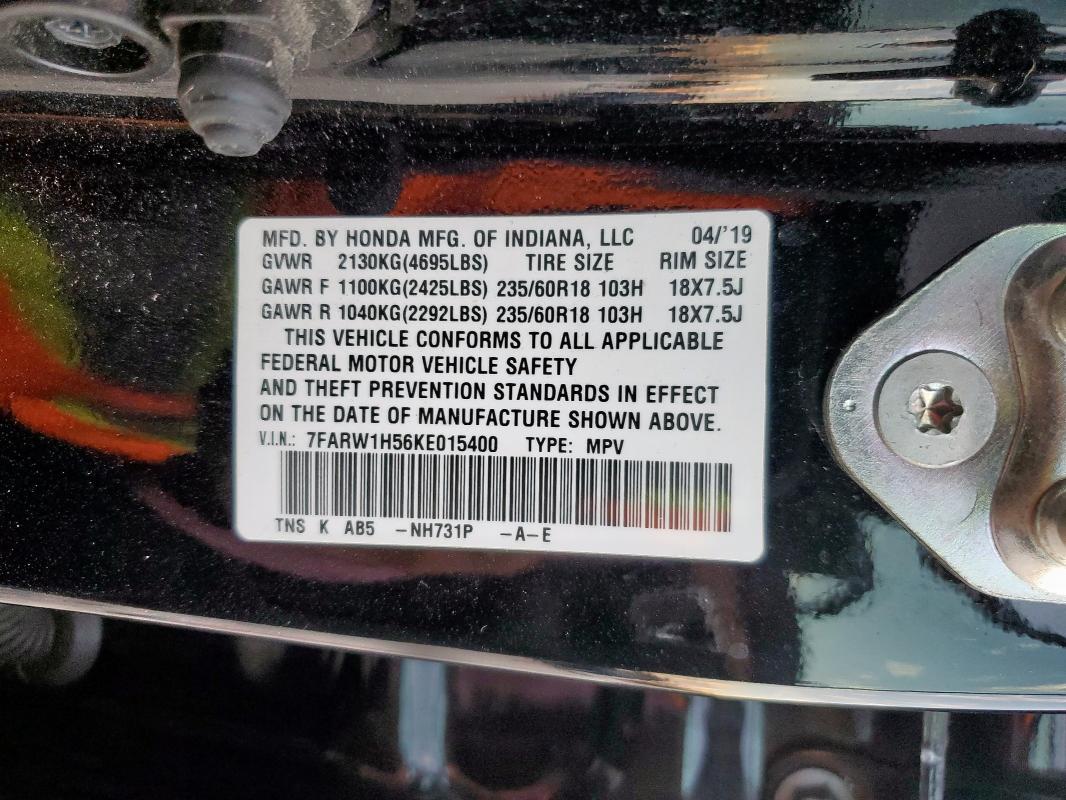 2019 HONDA CR-V EX #3278855093