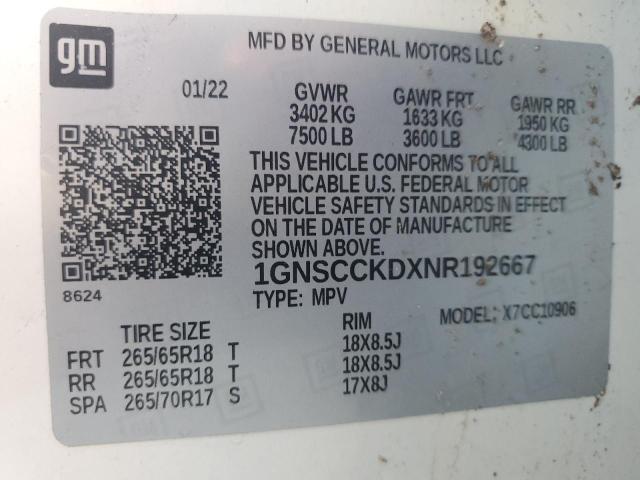 2022 CHEVROLET SUBURBAN C #3280308007