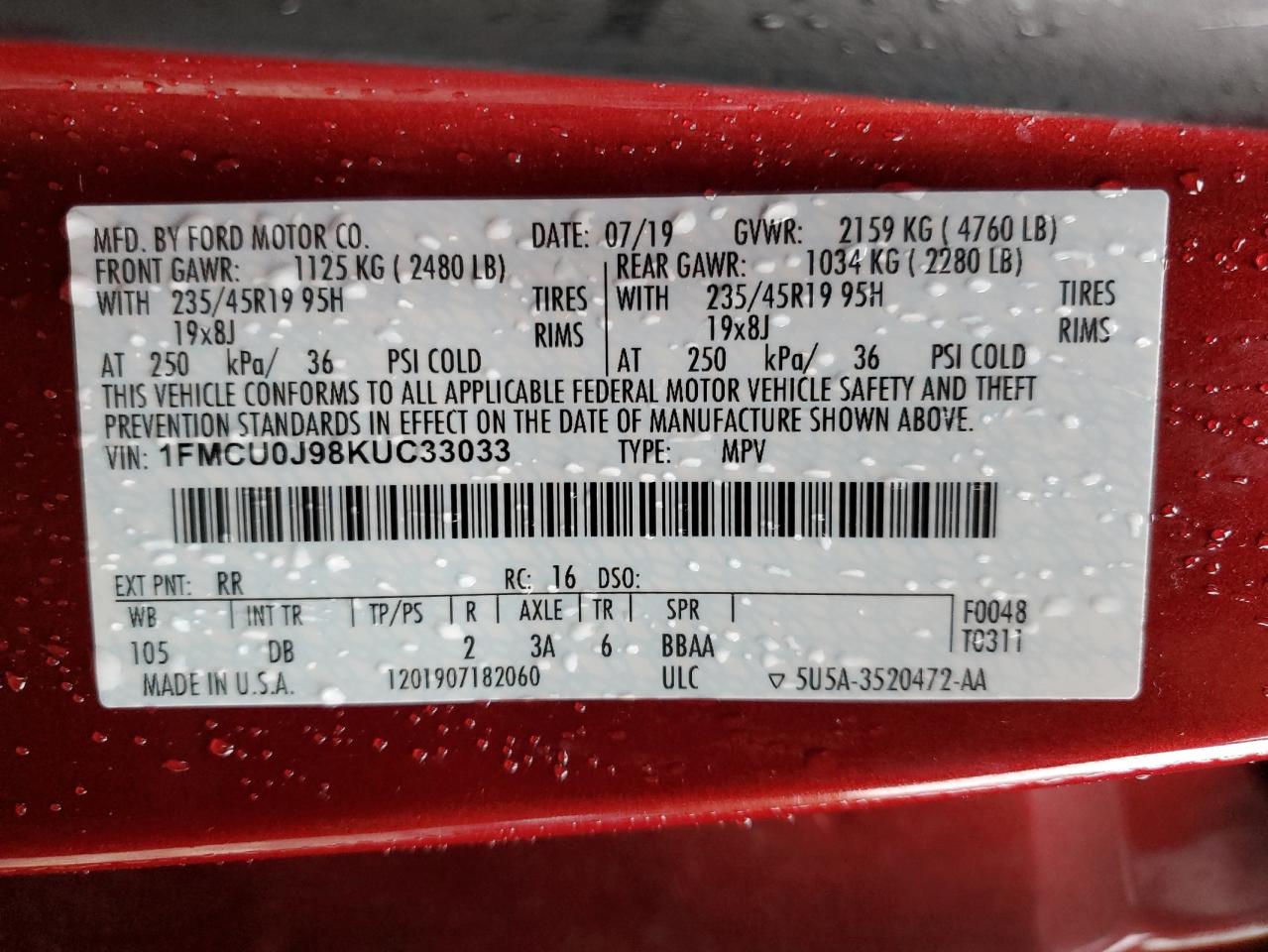 FORD ESCAPE TITANIUM