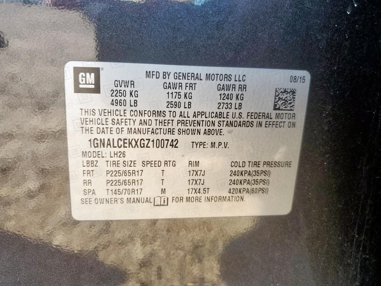 CHEVROLET EQUINOX LT