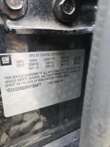 2017 CADILLAC CT6 LUXURY 1G6KD5RS9HU189477