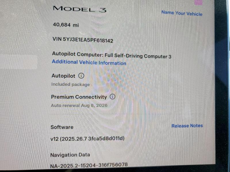 2023 TESLA MODEL 3 #3297315442