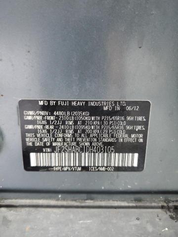 2013 SUBARU FORESTER 2 #3291397169