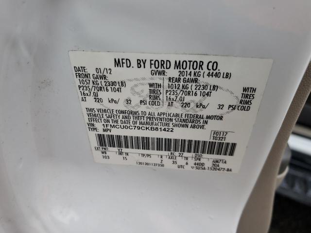 2012 FORD ESCAPE XLS - 1FMCU0C79CKB81422