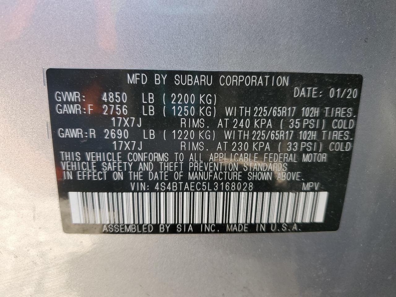 SUBARU OUTBACK PREMIUM