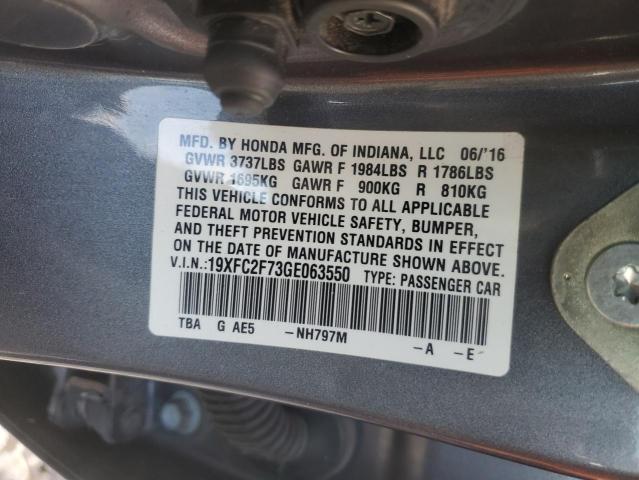 2016 HONDA CIVIC EX - 19XFC2F73GE063550