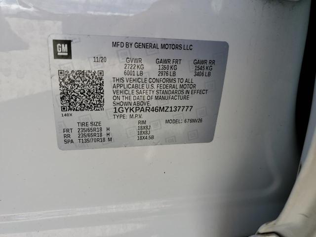 2021 CADILLAC XT6 LUXURY 1GYKPAR46MZ137777