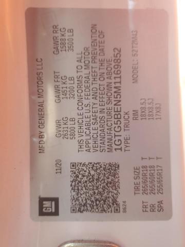 2021 GMC CANYON ELE 1GTG5BEN5M1169852